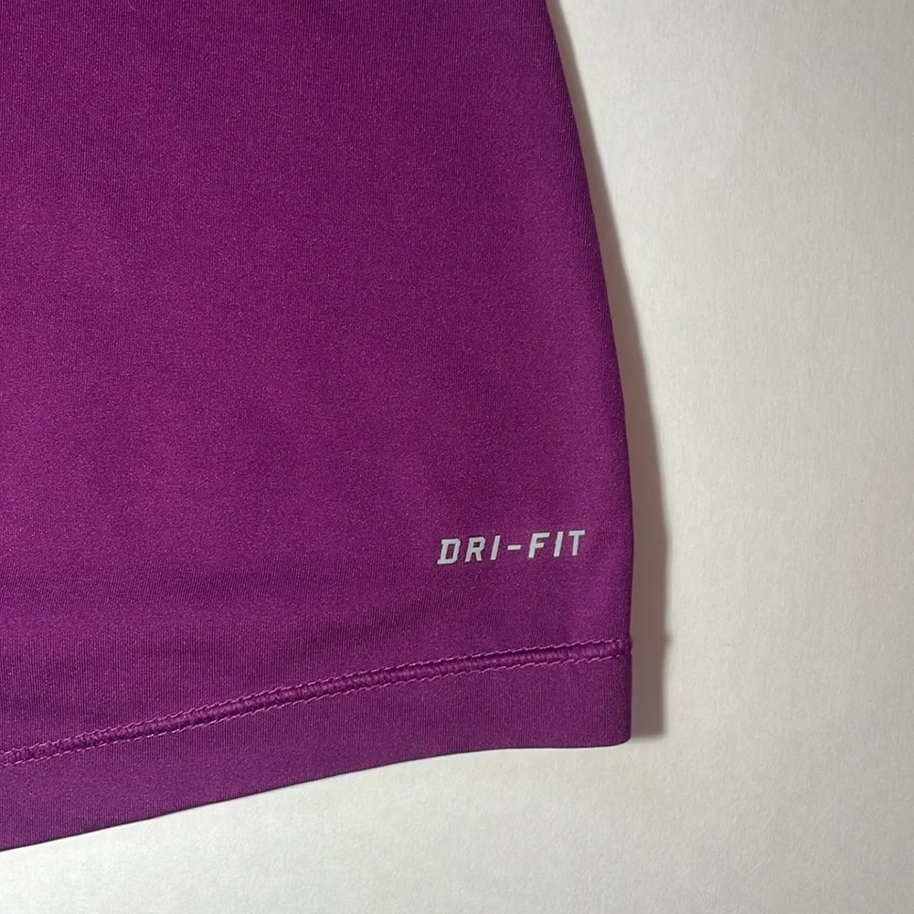 Nike Pro Purple Athletic tank top DRI-Fit Size M - Picture 3 of 6